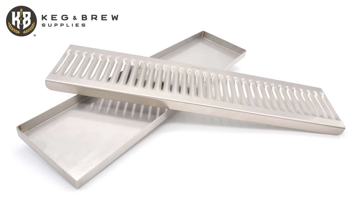Surface Mount Drip Trays WITH Drain - Multiple Sizes Available