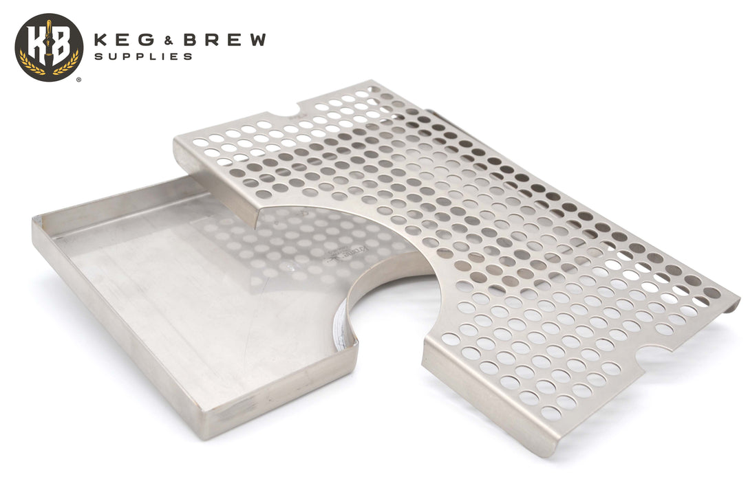 Cut-Out Surface Mount Drip Tray WITHOUT Drain - Multiple Sizes Available