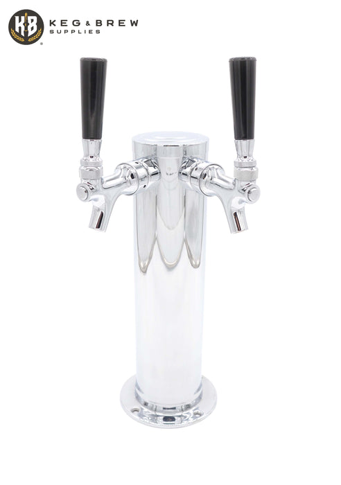 3" Tower with Chrome Faucets - Multiple Tap Handle Options
