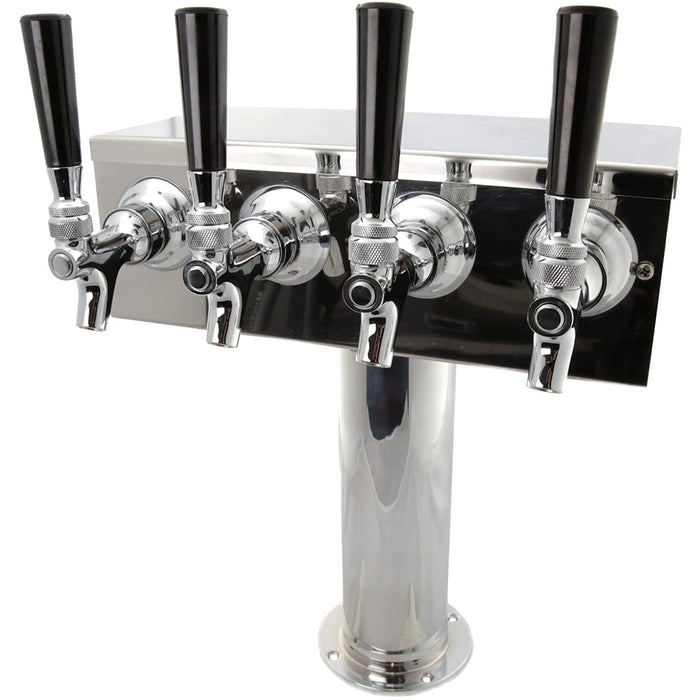 K&B 4 Faucet Tap Stainless Steel Beer Tower