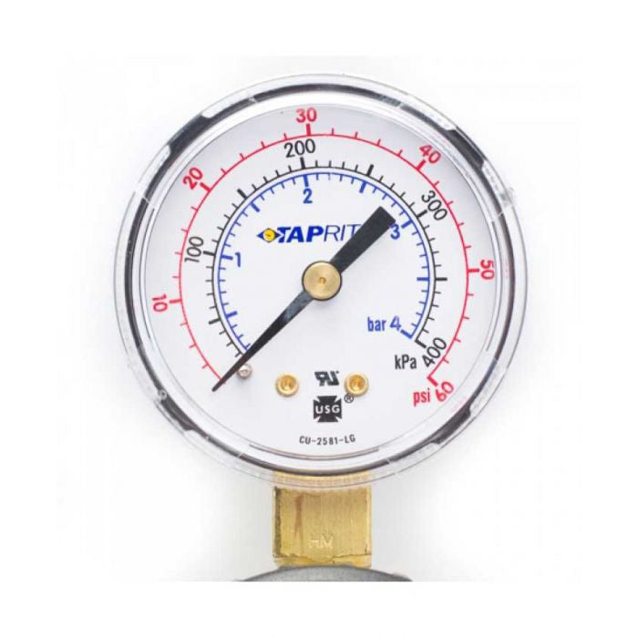 Taprite High Performance Triple Gauge / Dual Pressure CO2 Beer Regulator with Knobs - T752HP