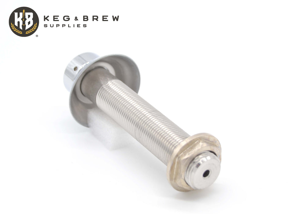 K&B Stainless Steel Draft Beer Shank 3/16" I.D. Bore with Tailpiece kit - Multiple Sizes Available