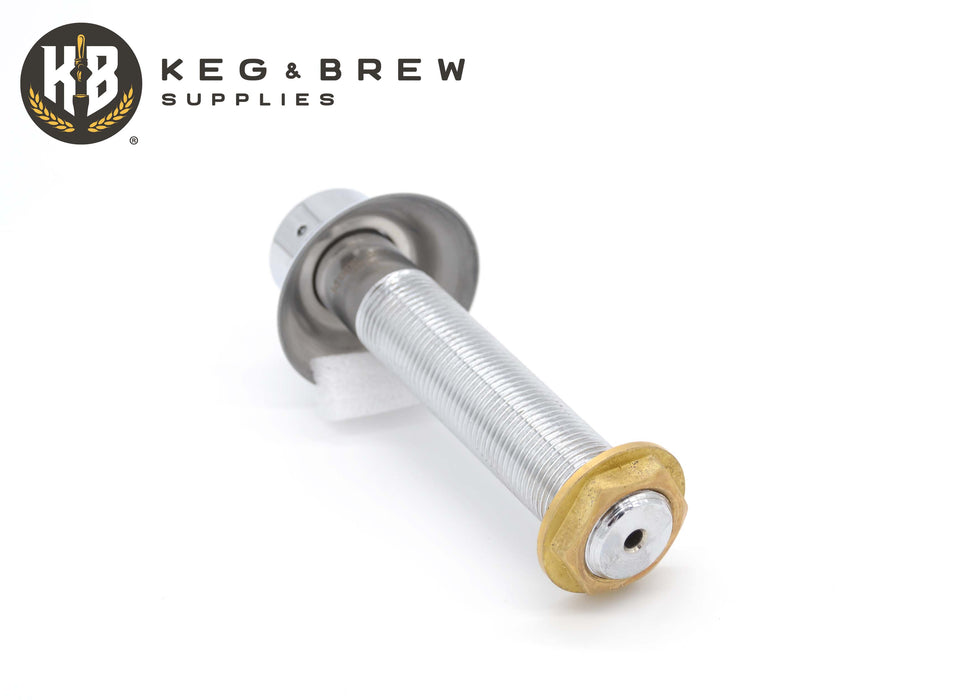 K&B Chrome Draft Beer Shank 3/16" I.D. Bore with Tailpiece kit - Multiple Sizes Available
